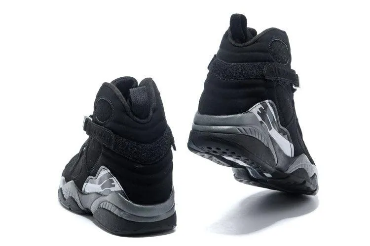 Jordan 8 “Chrome” Black/White-Light Graphite