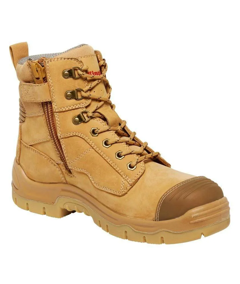 KingGee Phoenix 6CZ EH Side Zip Wheat Work Boot K27980