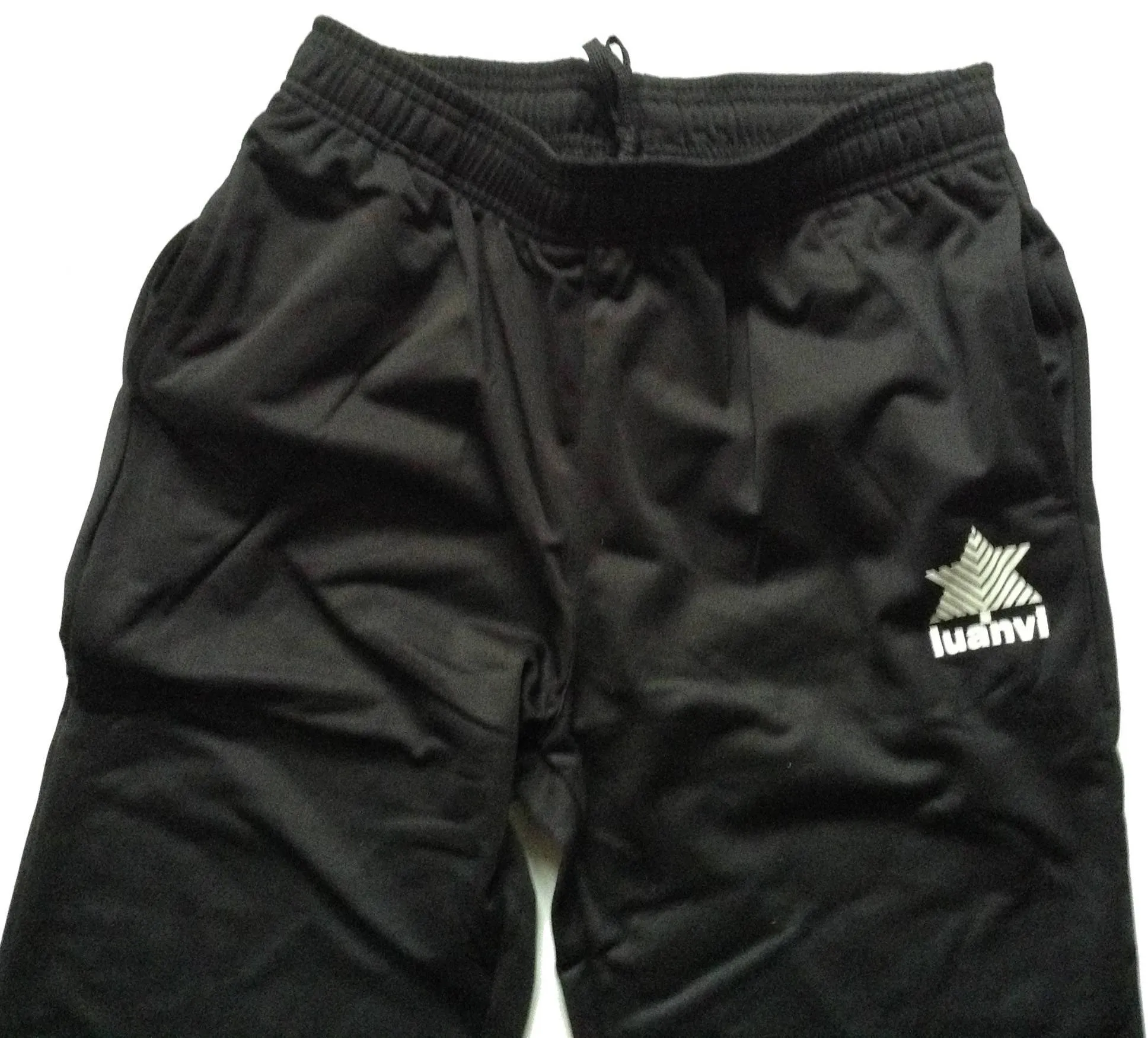 Luanvi Quebec Basketball Warmup To-Knee-Popper Pants (Kids Sizes) - Black