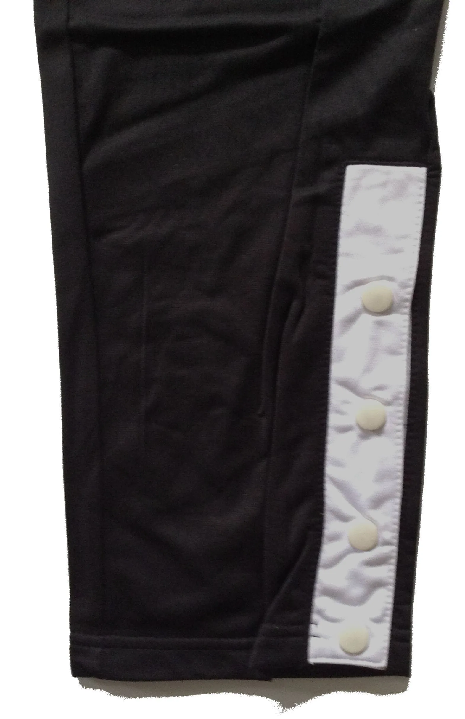 Luanvi Quebec Basketball Warmup To-Knee-Popper Pants (Kids Sizes) - Black