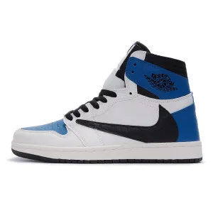 Men Shoes Putian Shoes High-top Ash Aj1 Black And White Basketball Shoes Air Force One Women  Casual Board Shoes Resistant To Officials