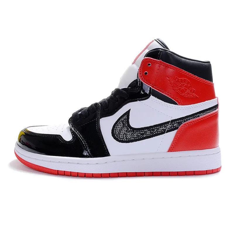 Men Shoes Putian Shoes High-top Ash Aj1 Black And White Basketball Shoes Air Force One Women  Casual Board Shoes Resistant To Officials