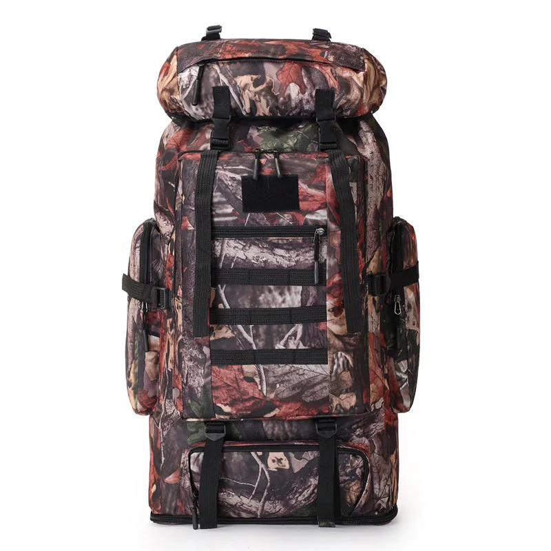 Men's Outdoor Camping Longer Large-capacity Military Camouflage Hiking Mountaineering Backpack