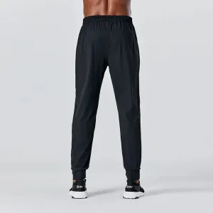 mens tracksuit Sports Pants Fitness Training Running Fast Dry Outdoor Mountaineering Leisure Slim black