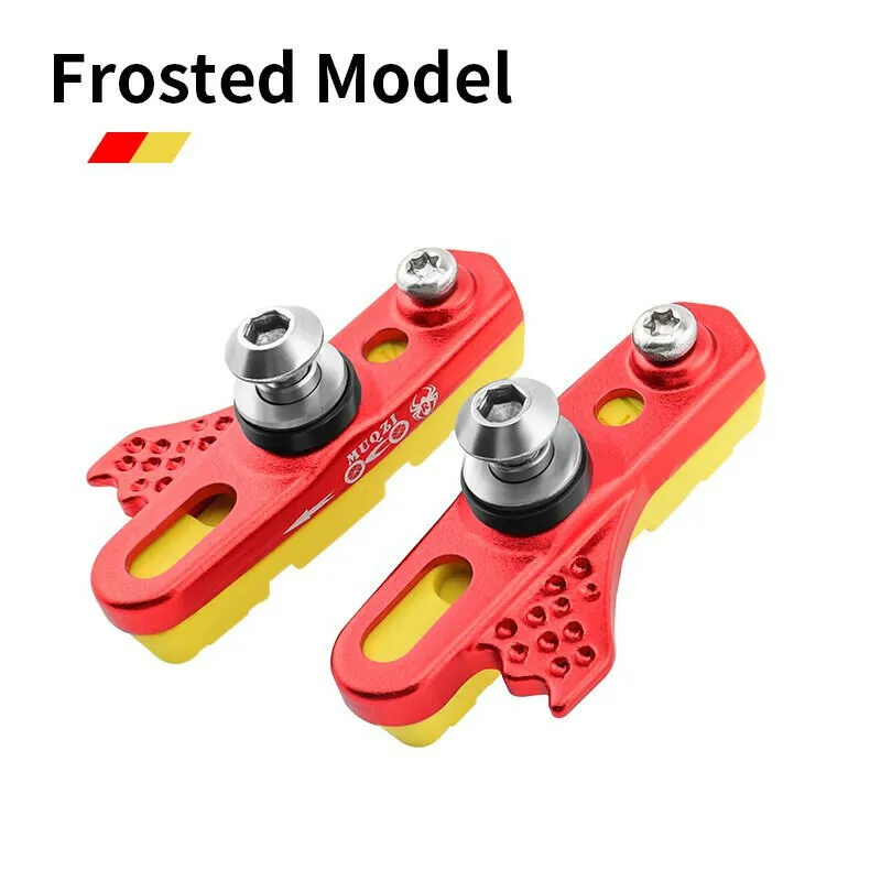 MUQZI Bike Brake Pads For Alloy Rims Ultra light Rubber Brake Shoes MTB Road Bicycle Brake Block Cycling Accessories