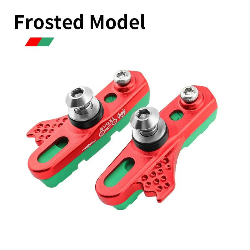 MUQZI Bike Brake Pads For Alloy Rims Ultra light Rubber Brake Shoes MTB Road Bicycle Brake Block Cycling Accessories