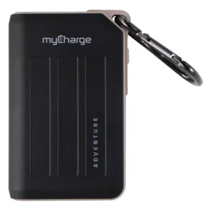 myCharge Adventure Camping Portable 10,050mAh Charger - Black/Silver