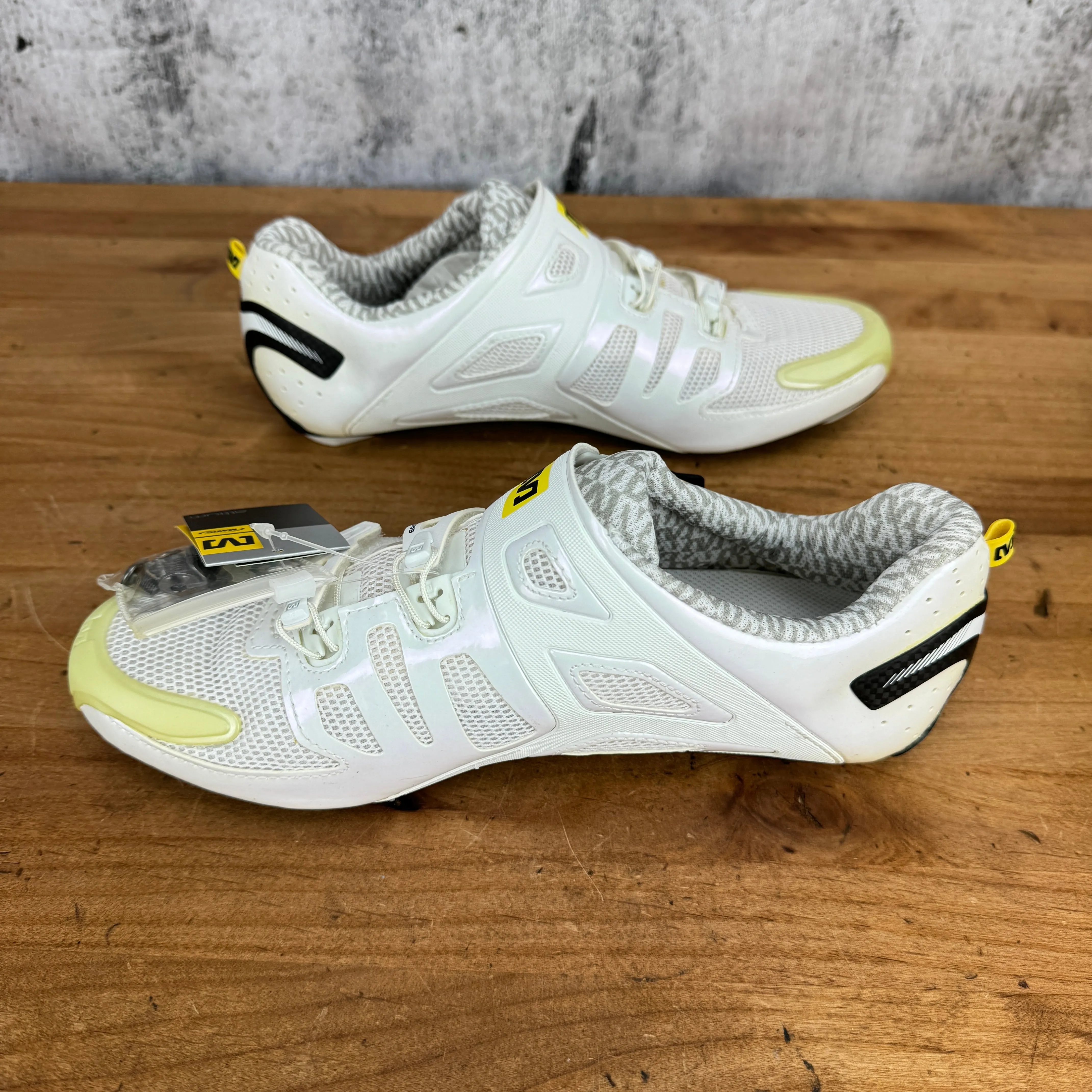 New! Mavic Zxenon Women's 8.5 US 40.6 UK 3-Bolt Carbon Cycling Shoes