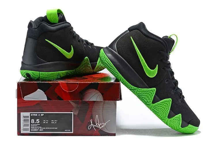 Nike Kyrie 4 "Halloween" Black Green Men Basketball Shoes !!! CYBER MONDAY SALE !!!