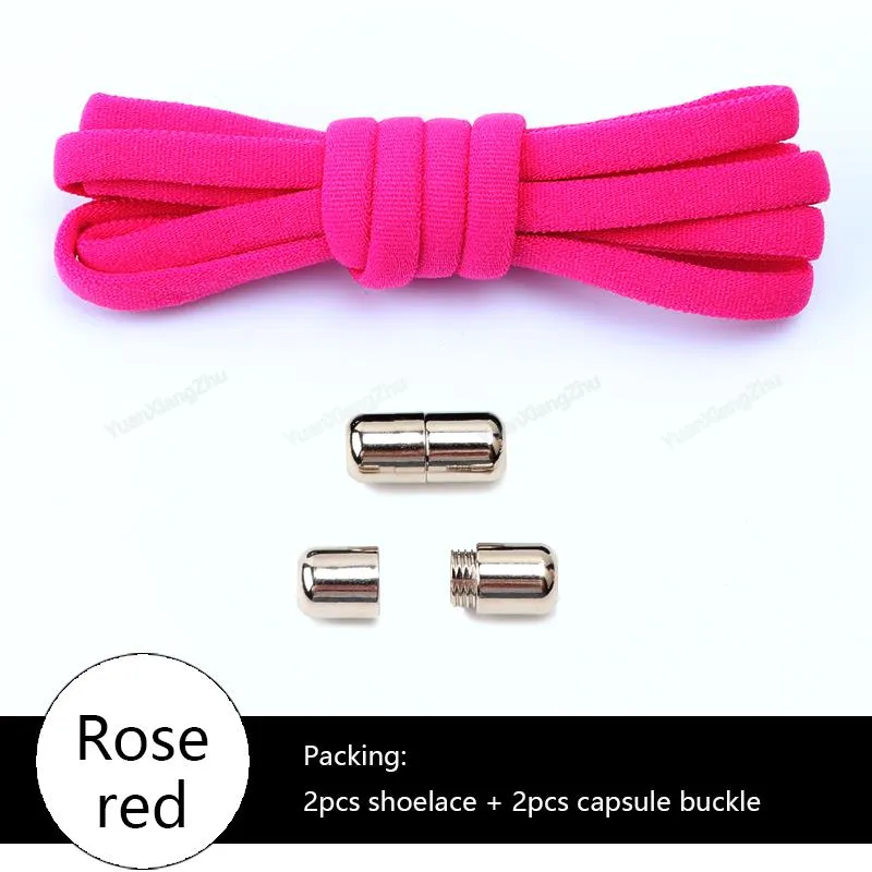 No tie Shoe laces Elastic laces Sneakers Round Shoelaces without ties Quick Shoelace for Shoes Kids Adult One Size fits All shoe