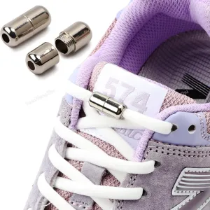 No tie Shoe laces Elastic laces Sneakers Round Shoelaces without ties Quick Shoelace for Shoes Kids Adult One Size fits All shoe