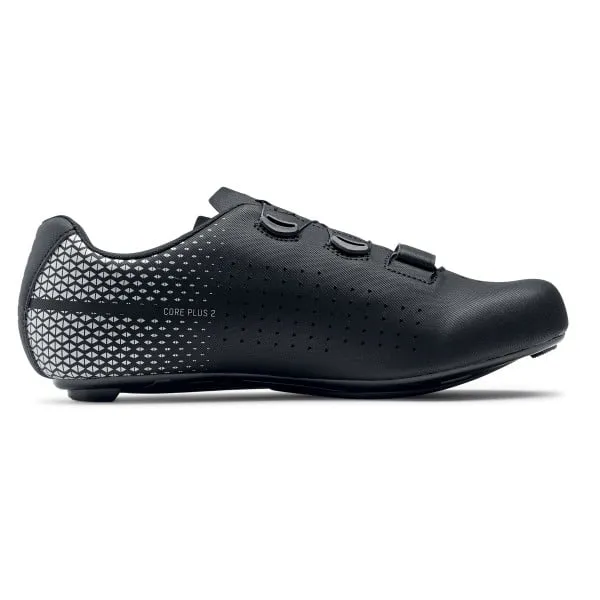 Northwave Core Plus 2 Road Cycling Shoes - Black/Silver