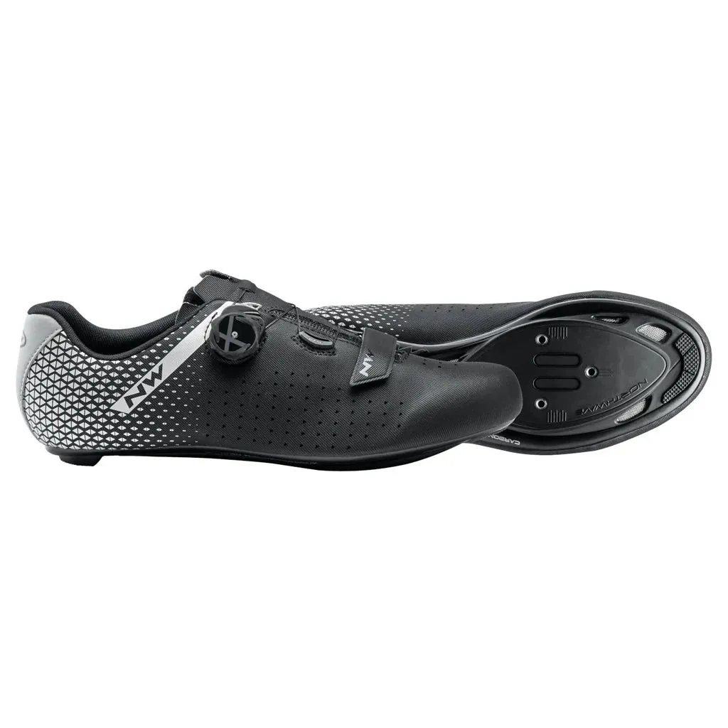 Northwave Core Plus 2 Road Cycling Shoes - Black/Silver