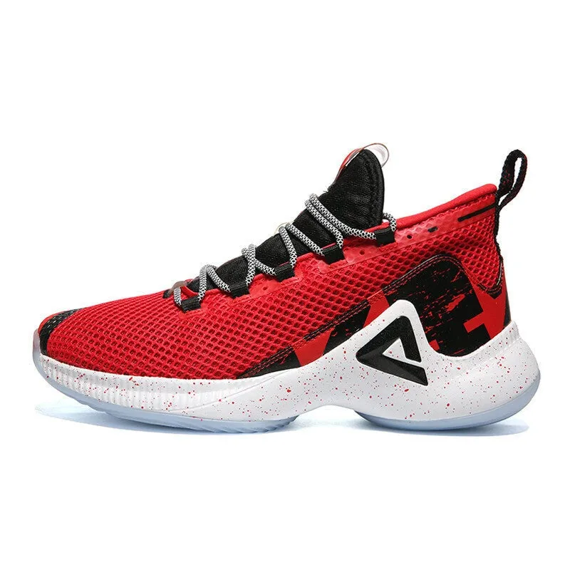 PEAK Basketball Shoes Men Sneakers P-MOTIVE series Red