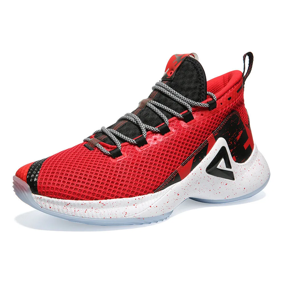 PEAK Basketball Shoes Men Sneakers P-MOTIVE series Red