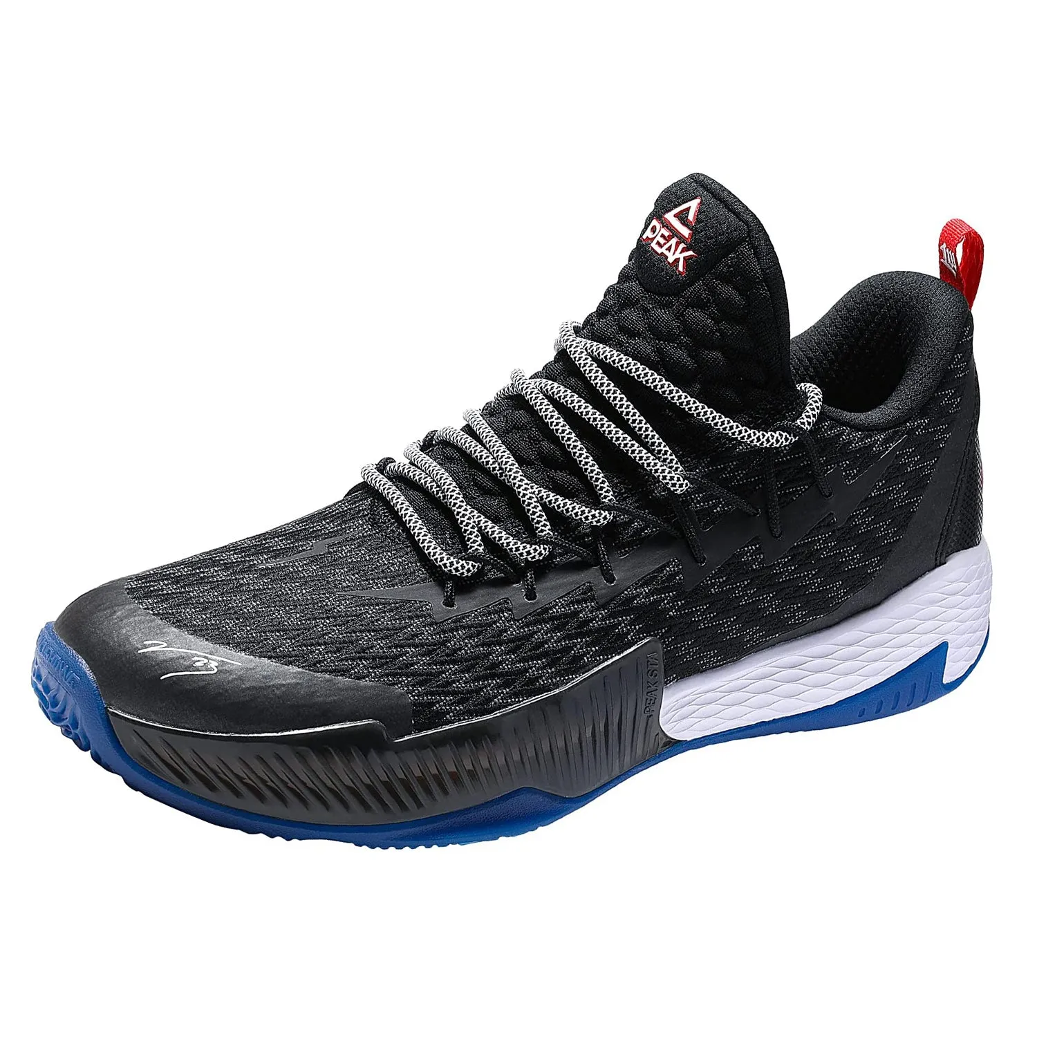 PEAK Lou Williams Basketball Shoes Men Lightning Series Black EW9366A