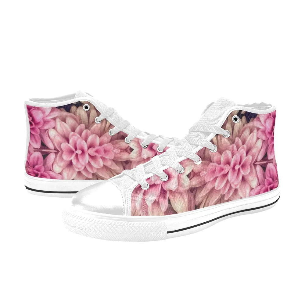 Pink Chrys Aquila High Top Canvas Women's Shoes