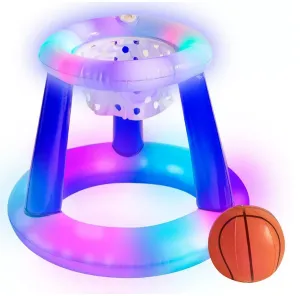 PoolCandy Illuminated Floating LED Basketball Set