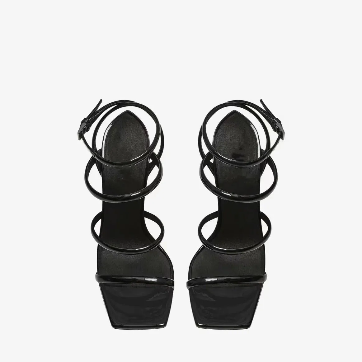 Pre Order:  Strange Heel One Ankle Strap Open Toe  Sandals