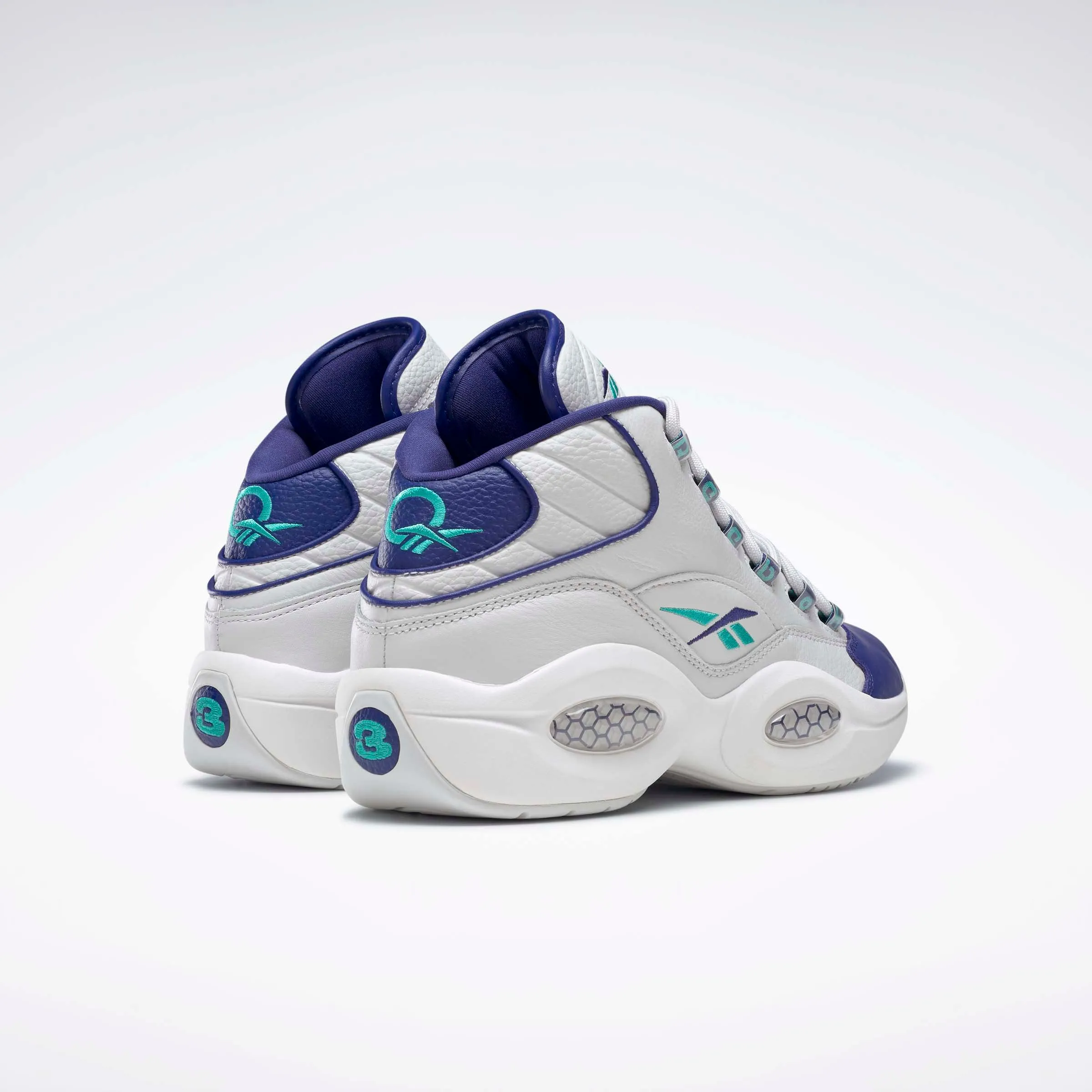 Question Mid Shoes Cold Grey 1/Bold Purple/Teal