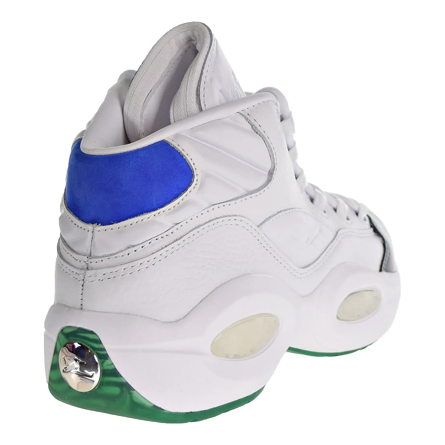 Reebok Question Mid Curren$y "Jet Life" Men's Shoes Stem Green/Vital Blue/White