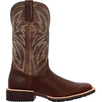 Rocky Men's Tall Oaks 12" ST Slip Resist Western Work Boot -Bone- RKW0405