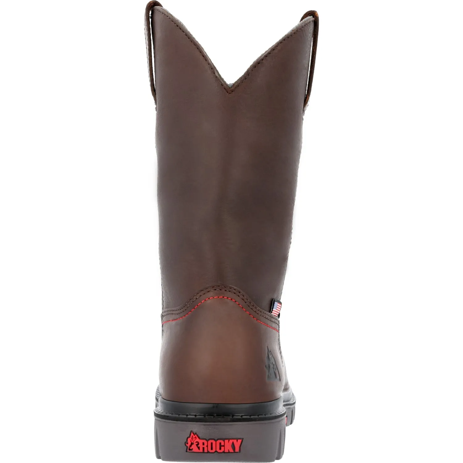 Rocky Mens Worksmart WP Brown Leather Work Boots