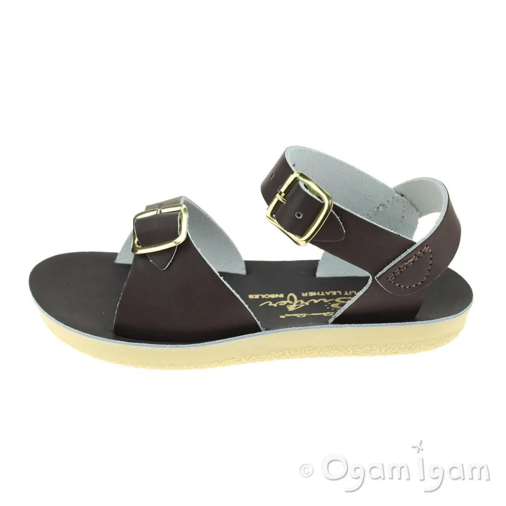 Salt-Water Surfer Boys Girls Brown Waterfriendly Sandal