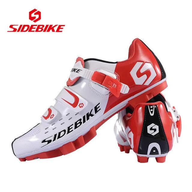 SIDEBIKE Men Women Breathable Athletic Cycling Shoes Bicycle MTB Cycling Shoes Mountain Bike Self-Locking Racing Shoes, Green