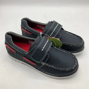 Size 13-13.5: Pediped Norm/NAVY Slip On Velcro Boat Shoes NEW