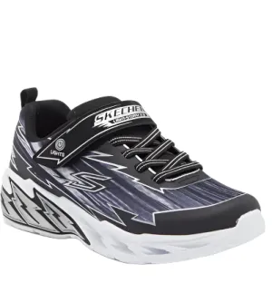 Skechers Kid's S-Lights Light Storm 2.0 Sneaker (Sizes 10.5-3) - Black/Gray