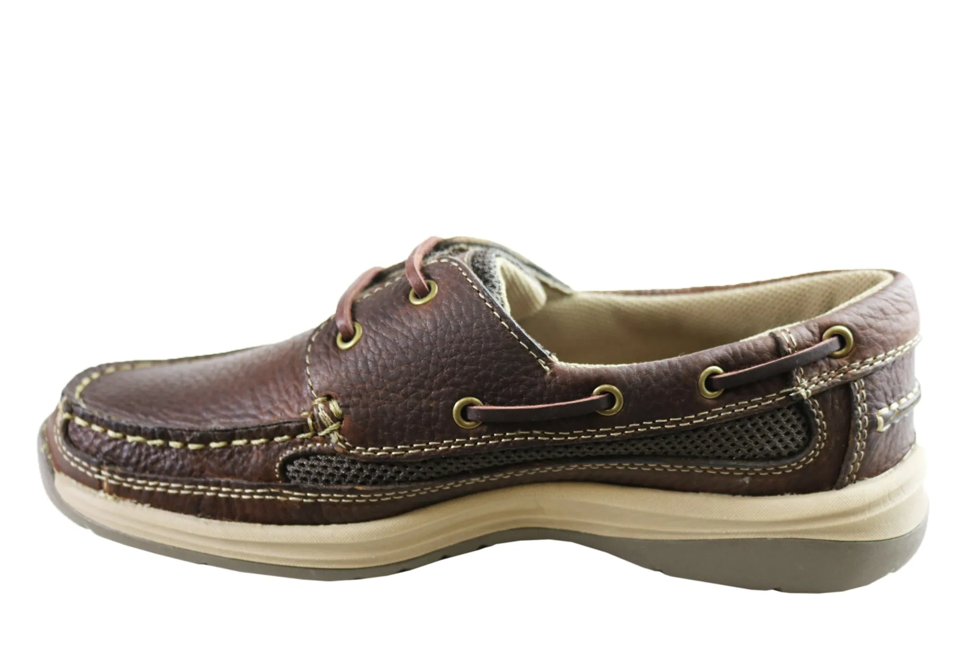 Slatters Shackle Mens Comfortable Lace Up Boat Shoes