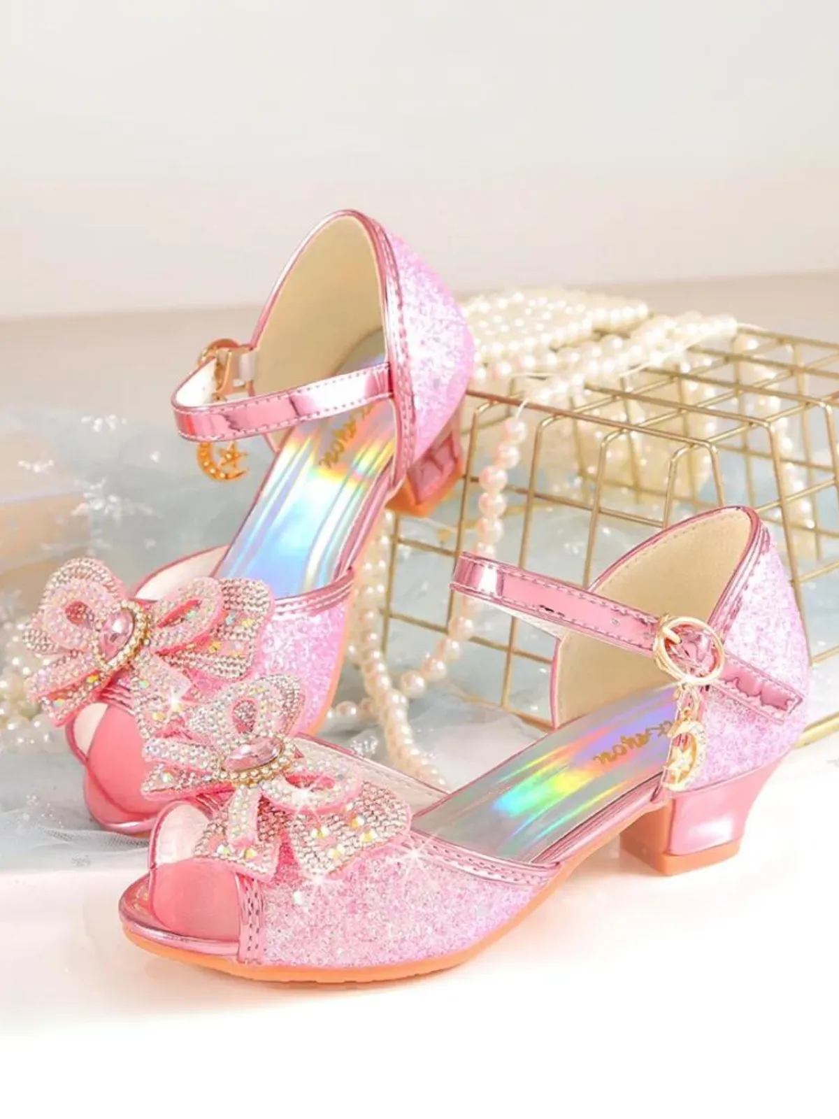 Sparkle & Shine Bow Kids Sandals By Liv and Mia