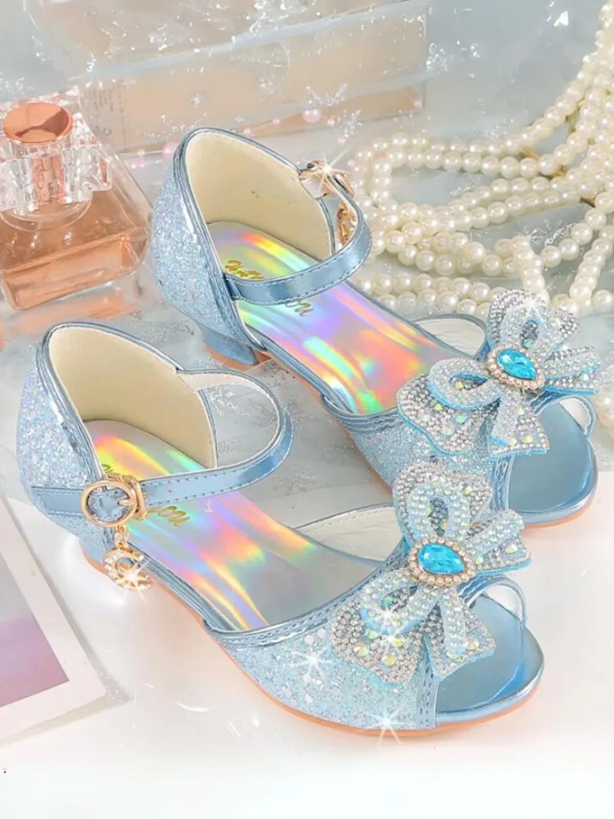 Sparkle & Shine Bow Kids Sandals By Liv and Mia