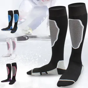 Sport Ski Socks for Men & Women Athletic Fitness Outdoor Hiking Mountaineering Roller Skate Thick Breathable Compression Socks