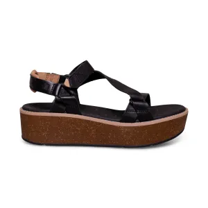 Teva Madera Wedge Black Sandals - Women's