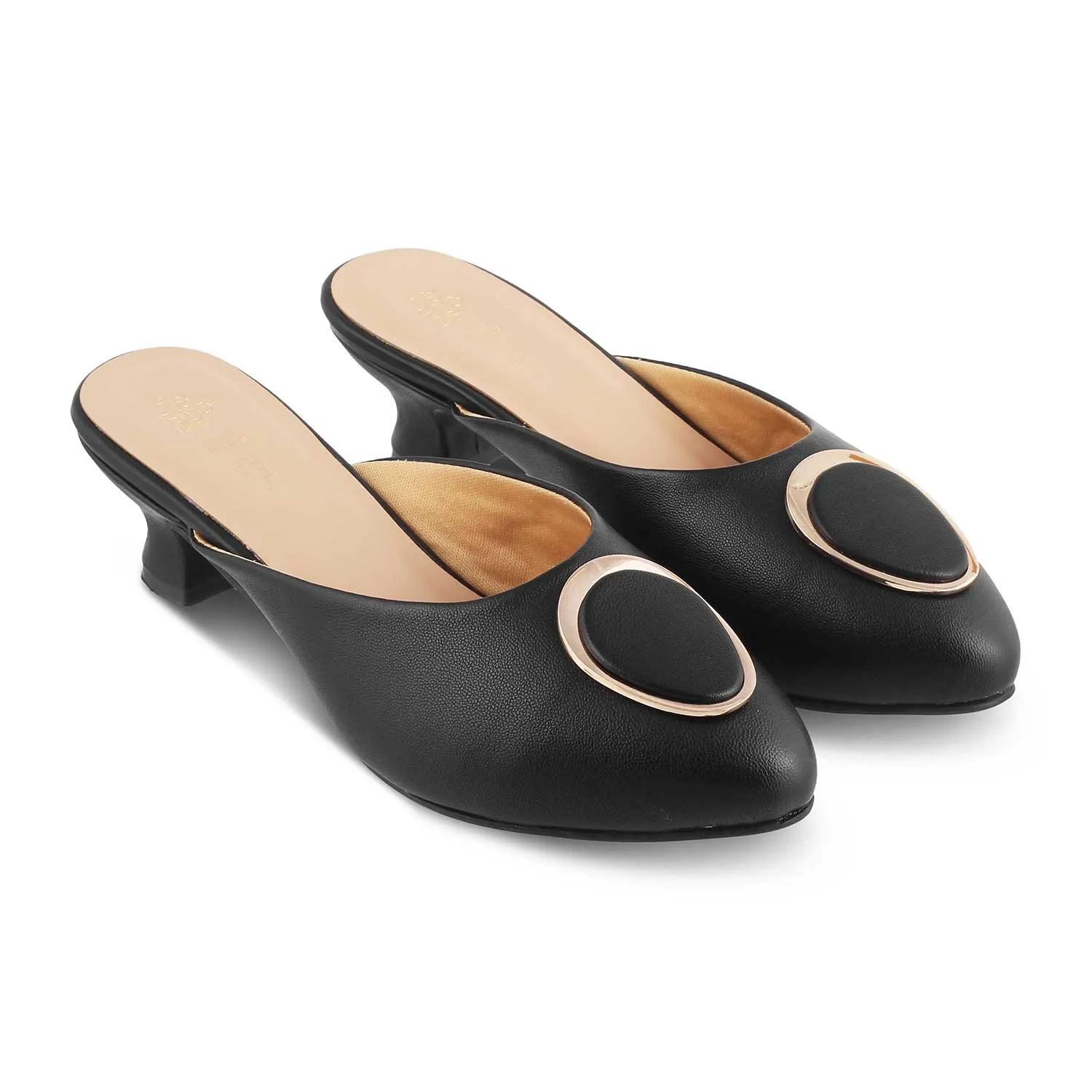 The Jelew Black Women's Dress Mule Sandals Tresmode