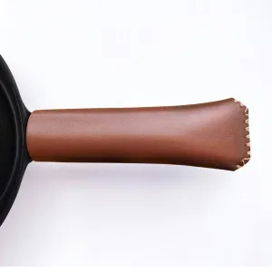 The Leather Pan Snug by Ironclad Co. Heatproof Premium Leather Handle Cover