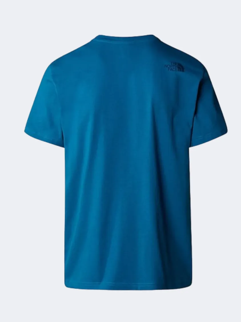 The North Face Mountain Blue Men Lifestyle T-Shirt Adriatic Blue