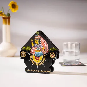 Tikuli Art Handpainted Wooden Coaster (Set of 6)