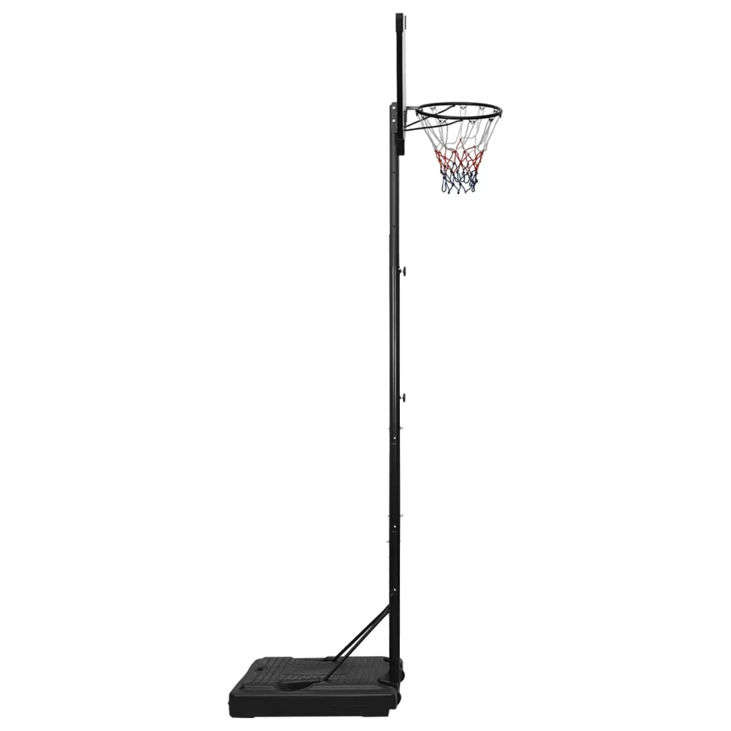 vidaXL Basketball Stand Transparent 280-350 cm Polycarbonate