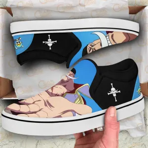 Whitebeard Slip On Sneakers Custom Anime OP Shoes