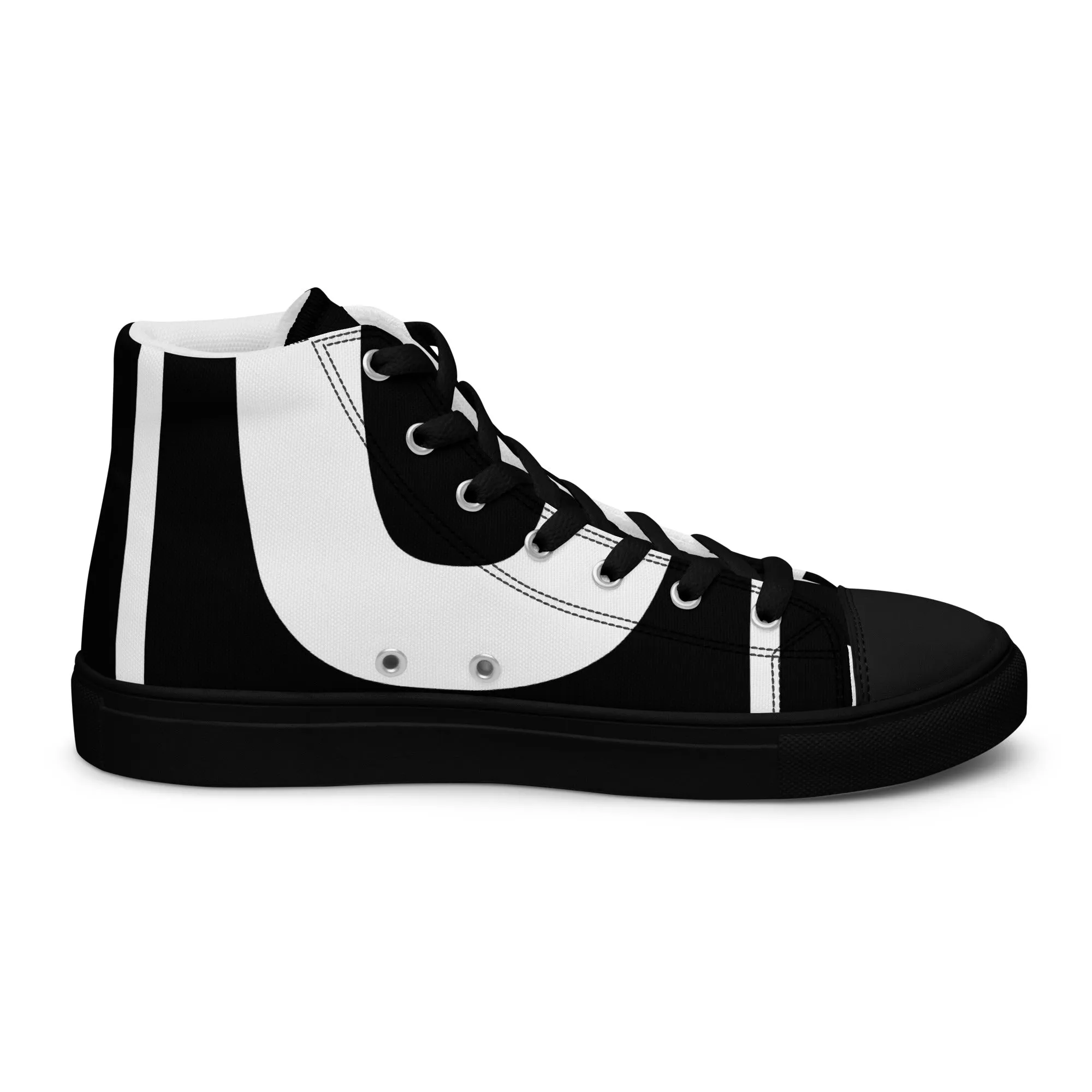 Women’s High Top Canvas Shoes Athletic Trainers Streetwear Apparel Ascension High Fashion Omega